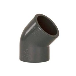 PVC elbow 50 mm - 45° 