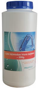 Lēni šķīstoša hlora 200g tabletes - 2,4kg