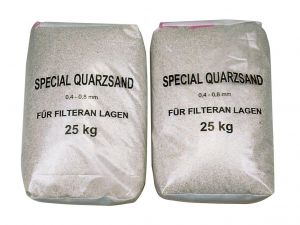 Filtering sand 0.6-1.2 mm (25 kg)