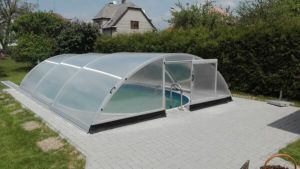 Baseina polikarbonāta jumts 3.32 x 6.42 x 1.15